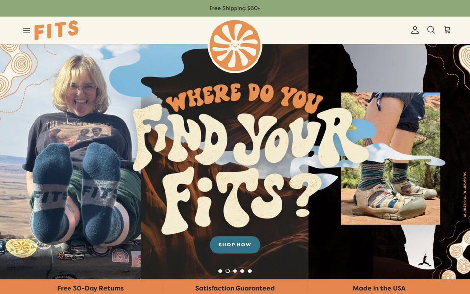 Fits Sock Co. website