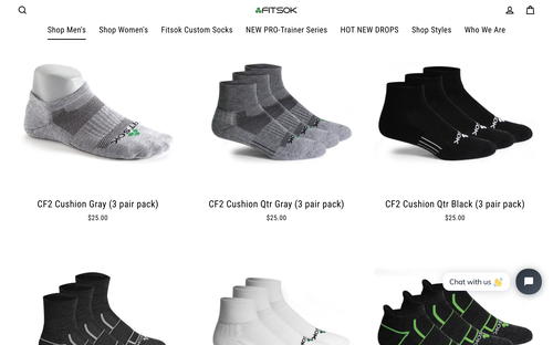 Fitsok website screenshot