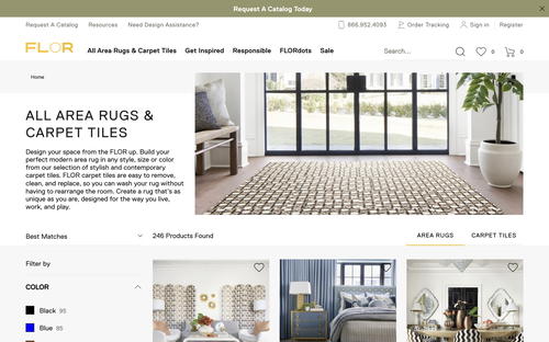 FLOR website screenshot