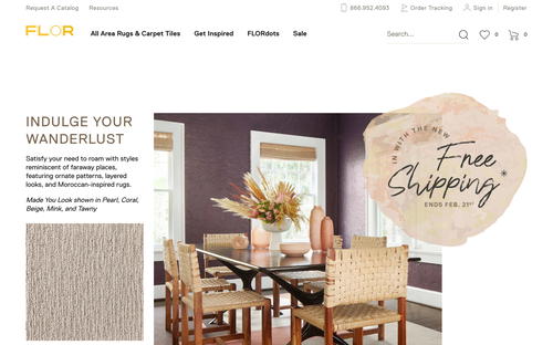 FLOR website screenshot