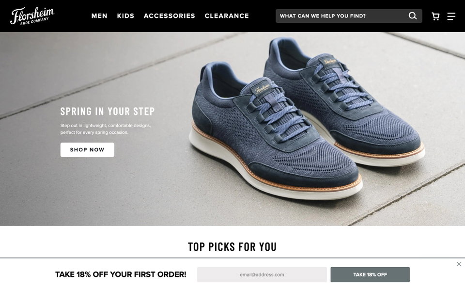 Florsheim website