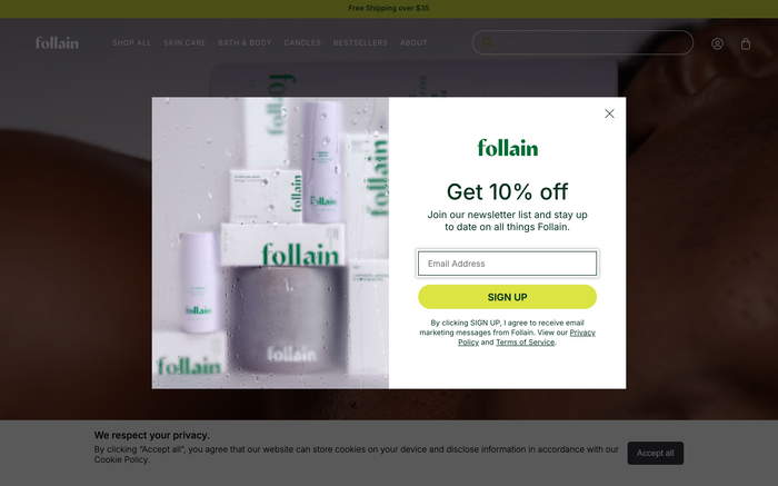 Follain screenshot