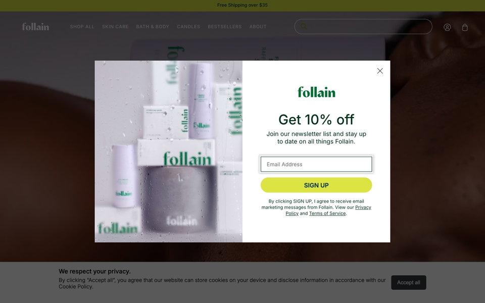 Follain website