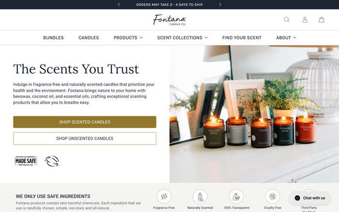 Fontana Candle Co screenshot