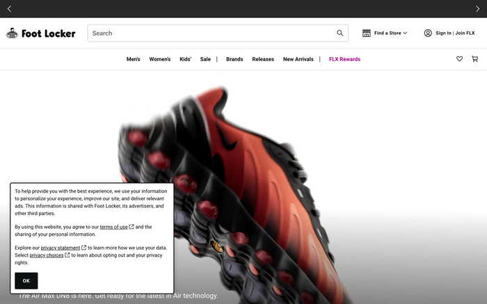 Foot Locker screenshot