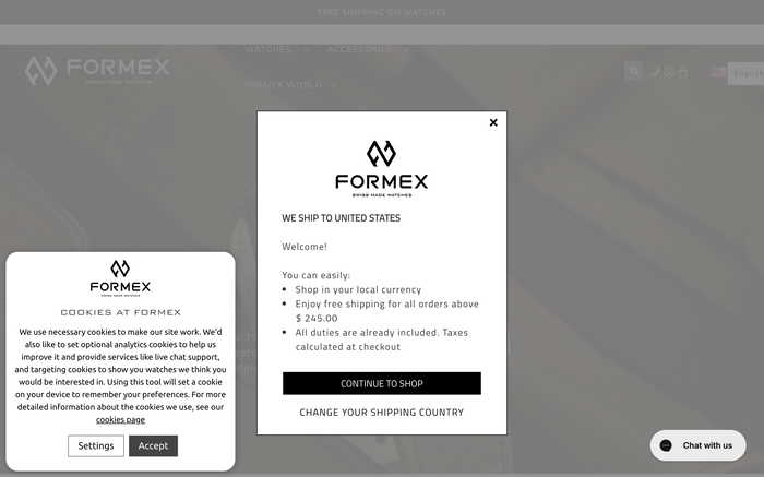 Formex Watch screenshot
