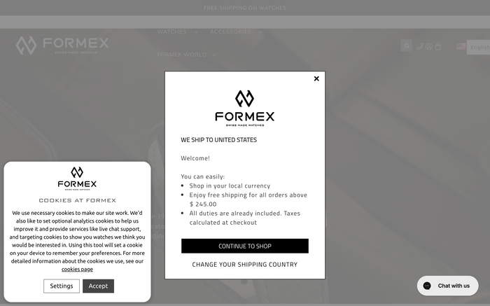 Formex Watch screenshot