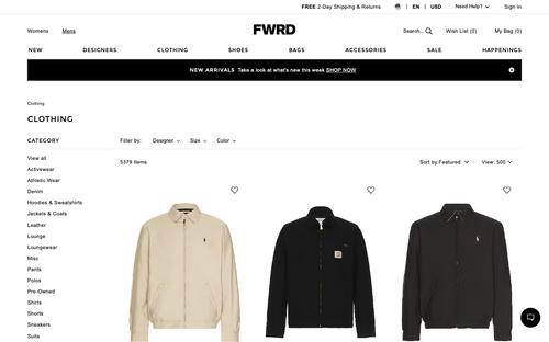 FORWARD website screenshot