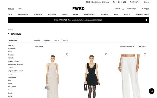 FORWARD website screenshot