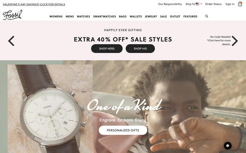 Fossil website