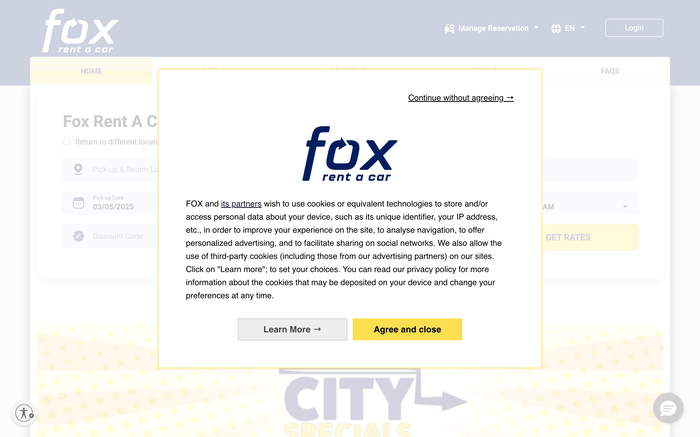 Fox Rent A Car screenshot