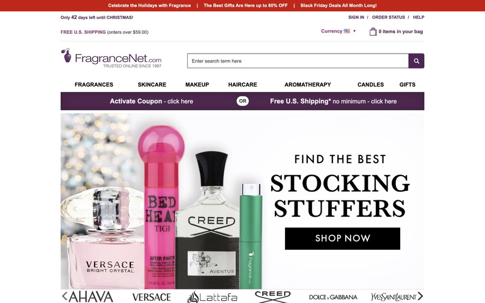 Fragrance Net website