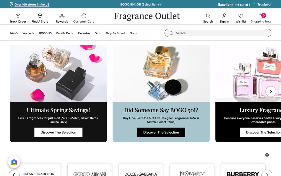 Fragrance Outlet website