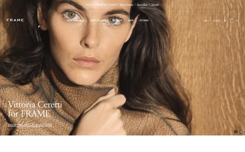 Frame website screenshot
