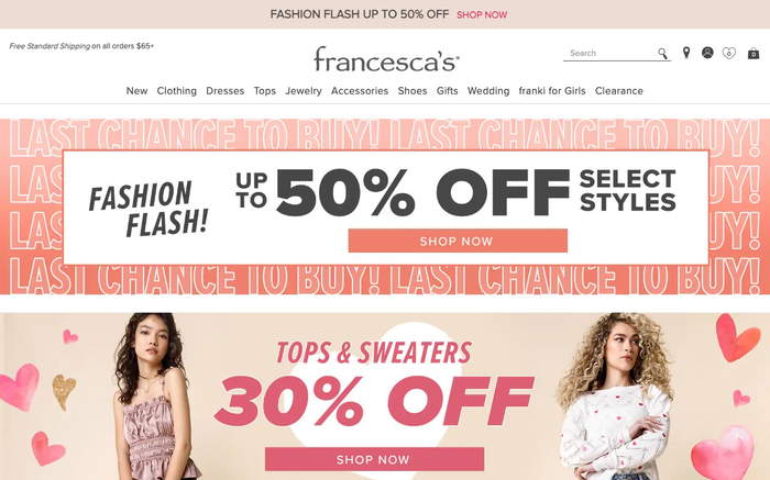 francesca's screenshot