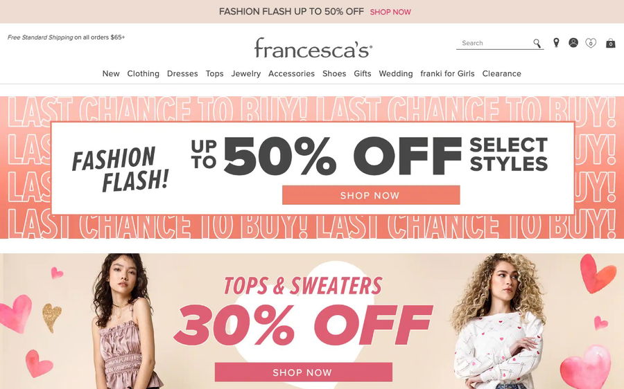 francesca's on Shomp