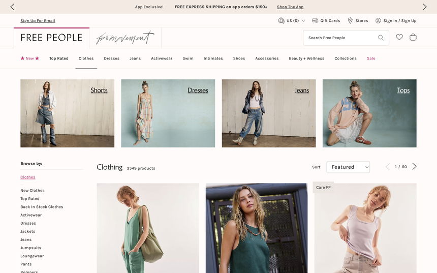 Free People on Shomp