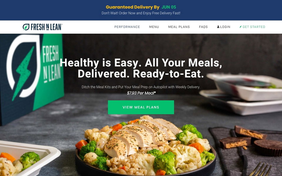 Fresh n' Lean website