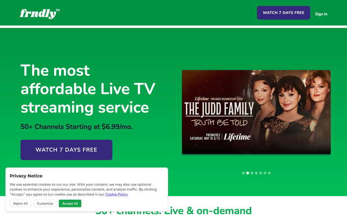 Frndly TV screenshot