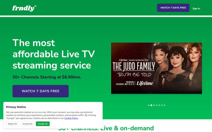 Frndly TV screenshot
