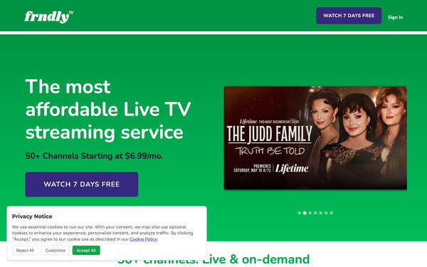 Frndly TV screenshot