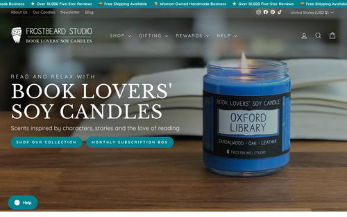 Frostbeard Studio website screenshot