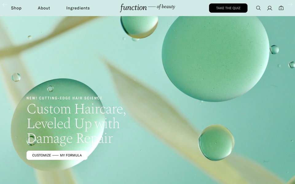 Function of Beauty website