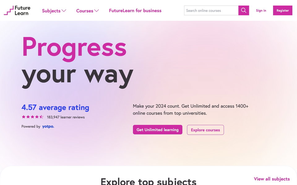 FutureLearn website