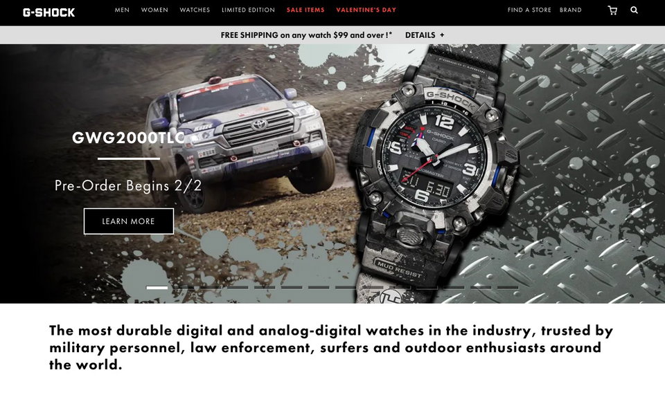 G-SHOCK website