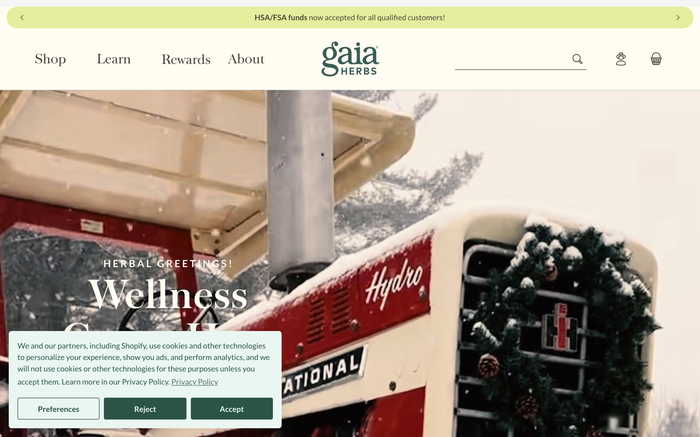 Gaia Herbs screenshot