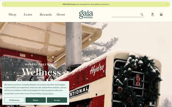 Gaia Herbs screenshot