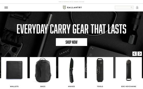 Gallantry website screenshot