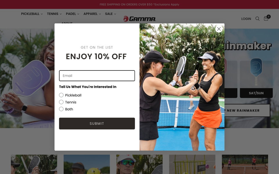 GAMMA Sports website