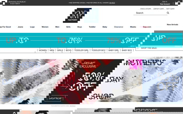 Gap Factory on Shomp
