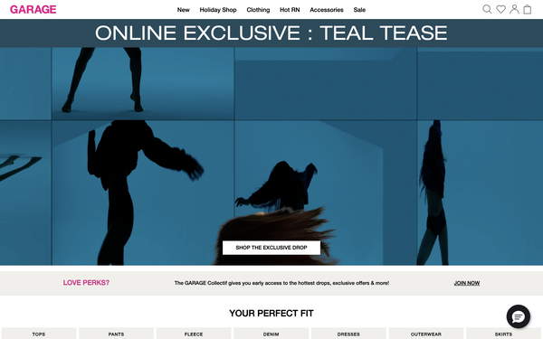 Garage Clothing screenshot