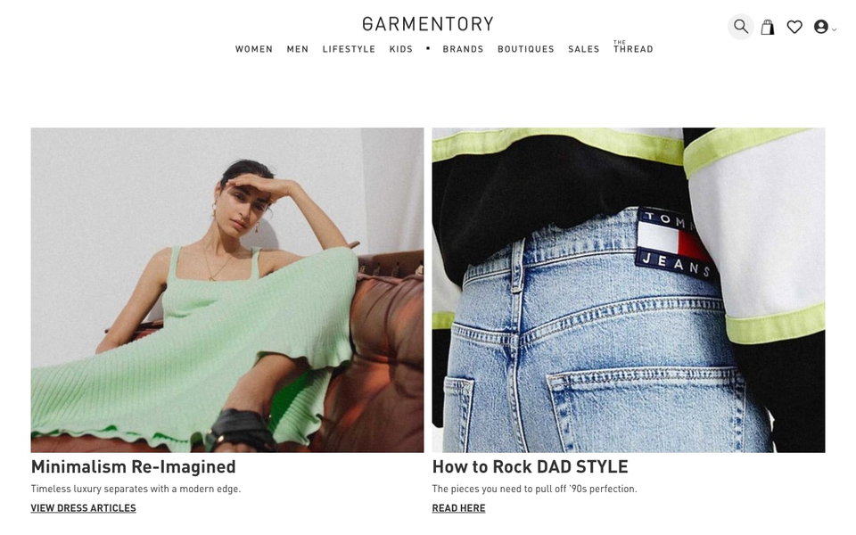 Garmentory website