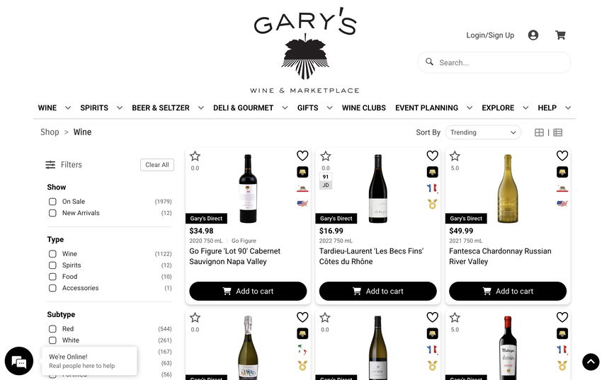 Gary's Wine & Marketplace on Shomp