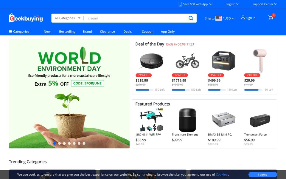 GeekBuying website