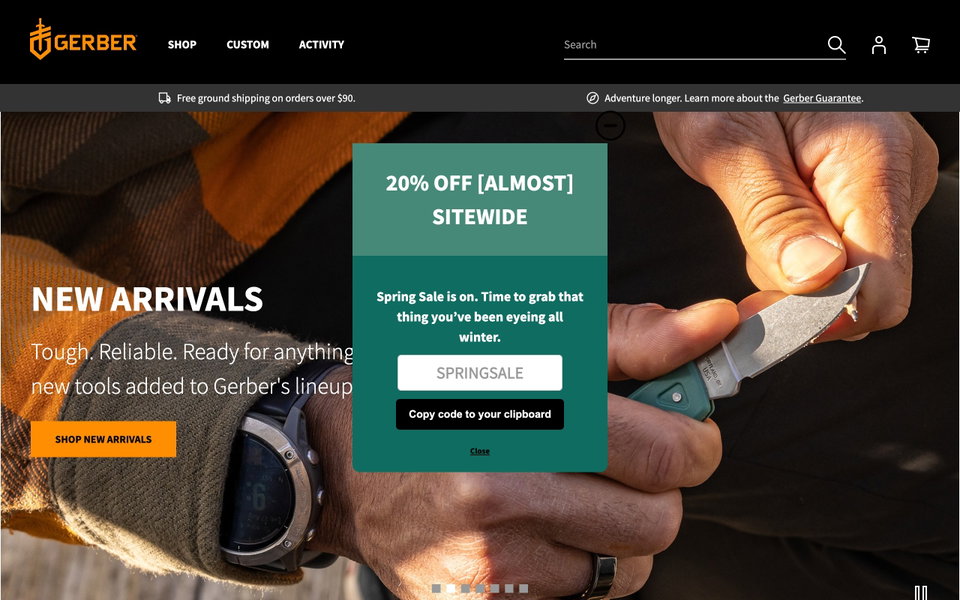 Gerber Gear website