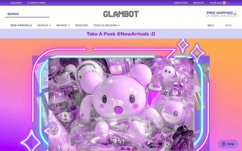 Glambot website
