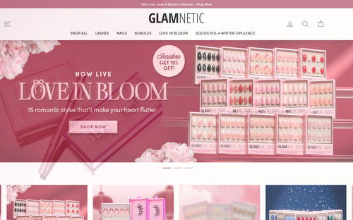 GLAMNETIC website screenshot