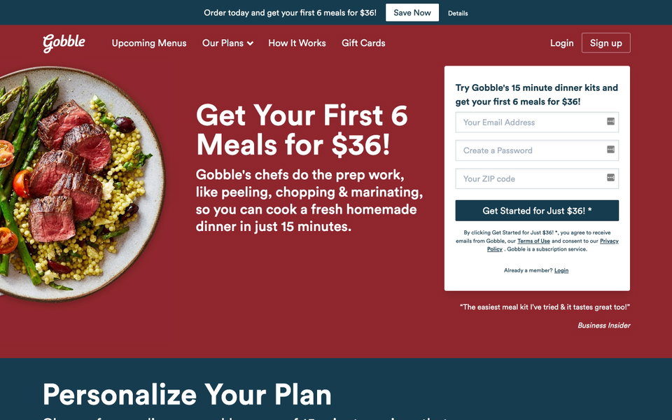 Gobble website