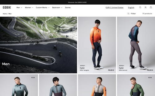 Gobik website screenshot