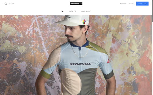 God & Famous website screenshot