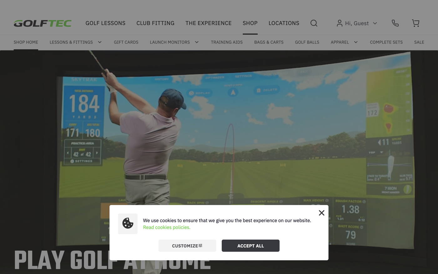 GOLFTEC Shop screenshot