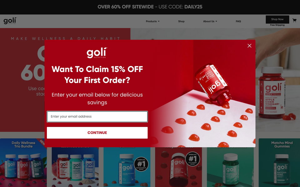 Goli website