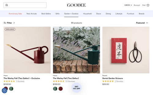 Goodee website screenshot