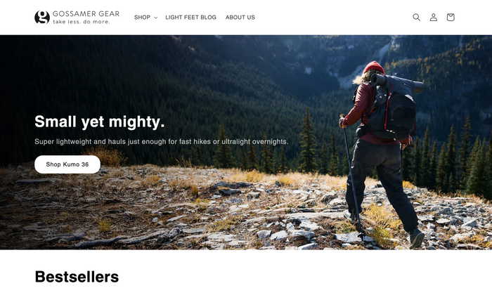 Gossamer Gear screenshot