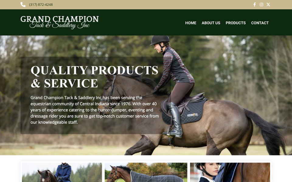 Grand Champion Tack website