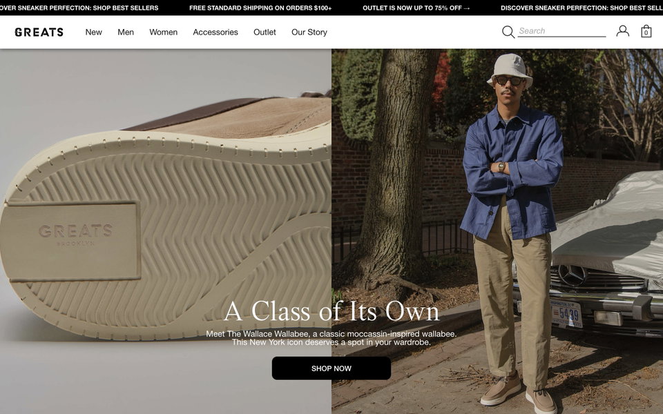 GREATS website